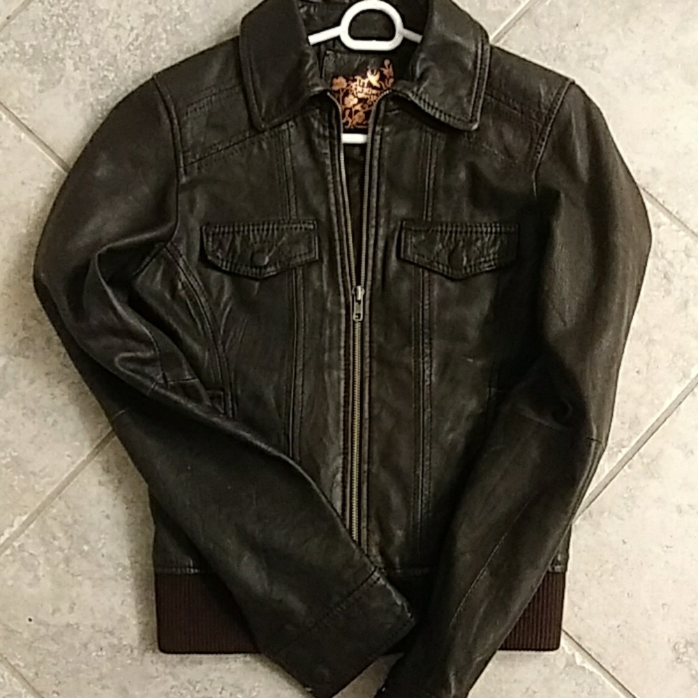 Trf leather jacket